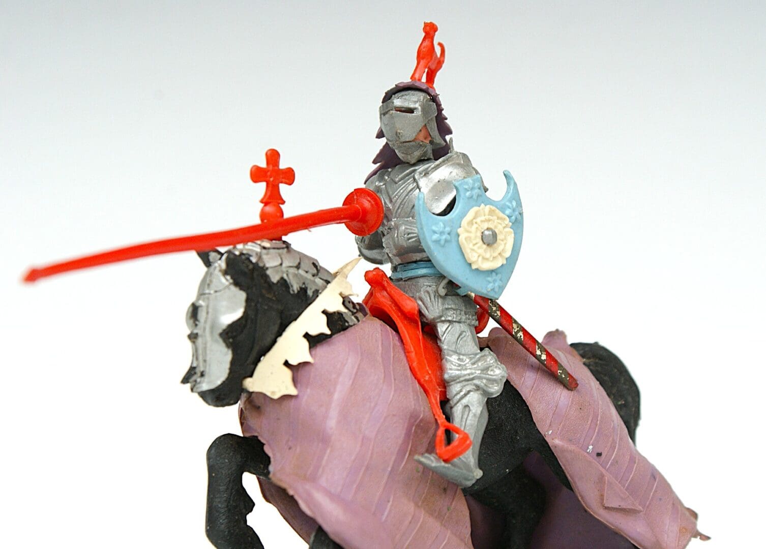 Swoppet Mounted Knight Charging - MAUVE Blanket - Image 4