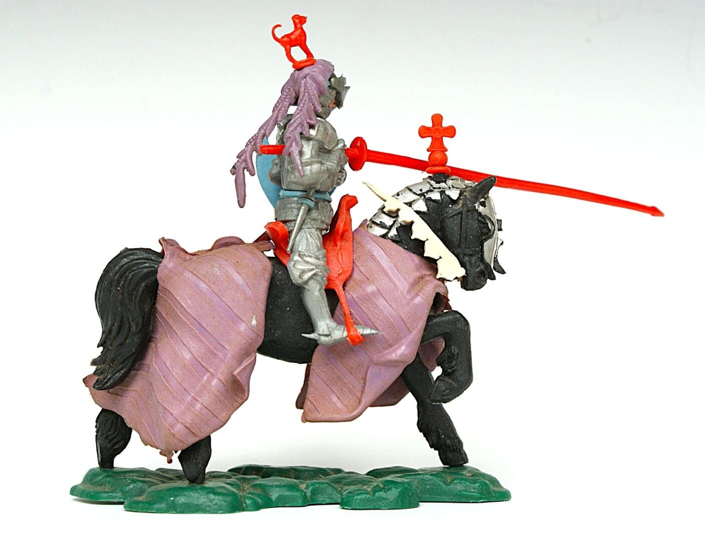 Swoppet Mounted Knight Charging - MAUVE Blanket - Image 3