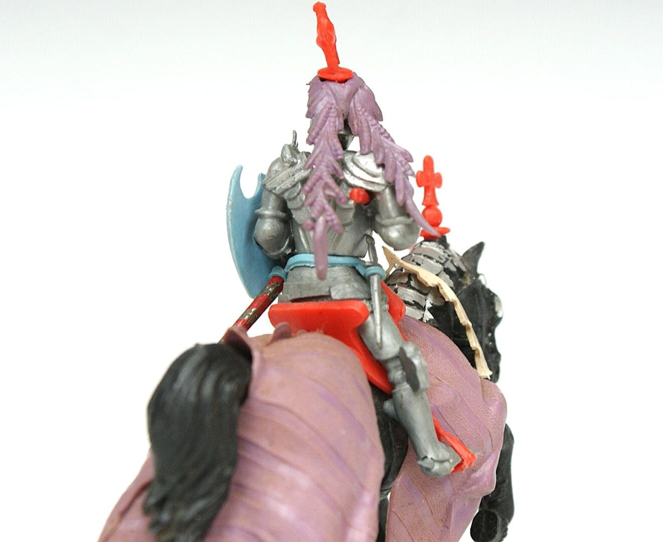Swoppet Mounted Knight Charging - MAUVE Blanket - Image 2