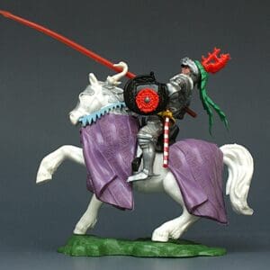 Swoppet Mounted Knight Defending - PURPLE Blanket