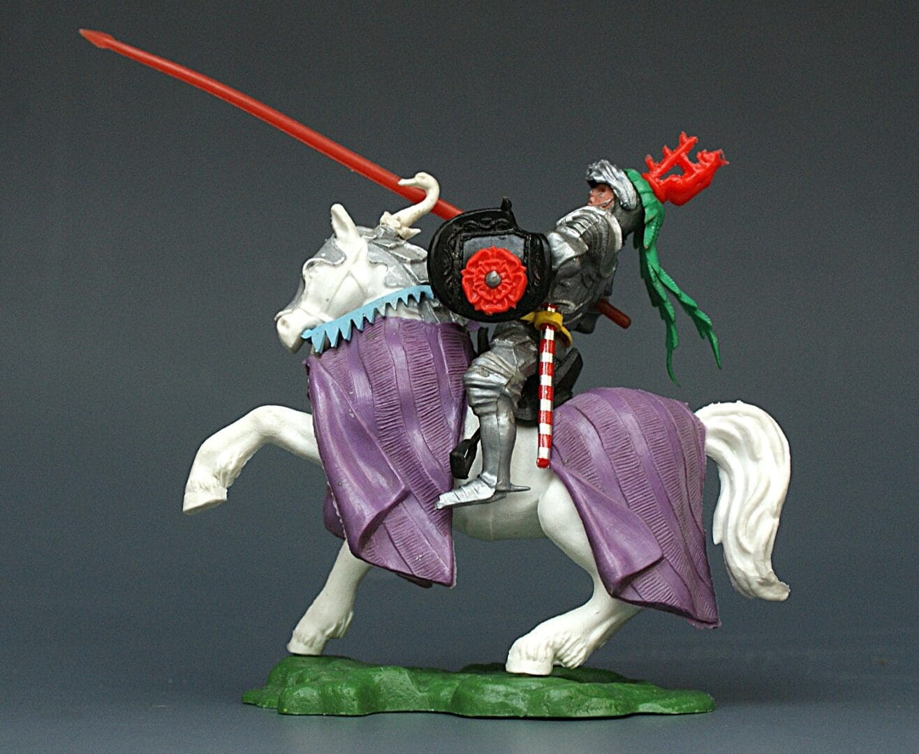 Swoppet Mounted Knight Defending - PURPLE Blanket