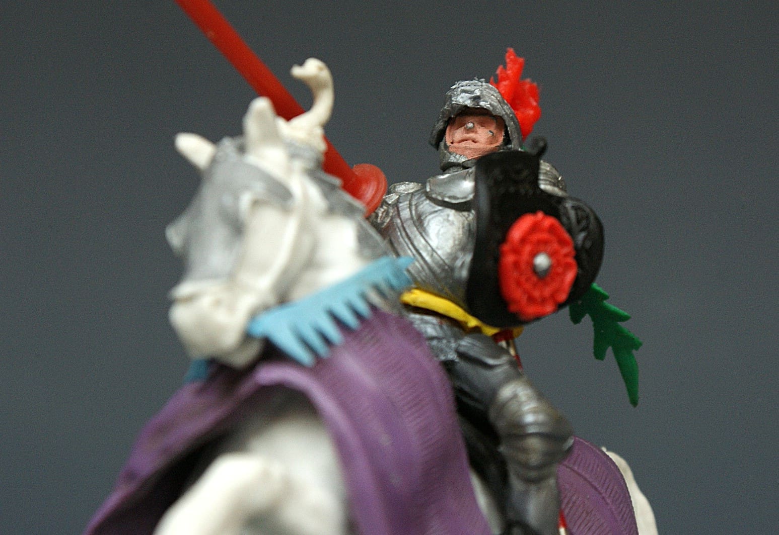 Swoppet Mounted Knight Defending - PURPLE Blanket - Image 4