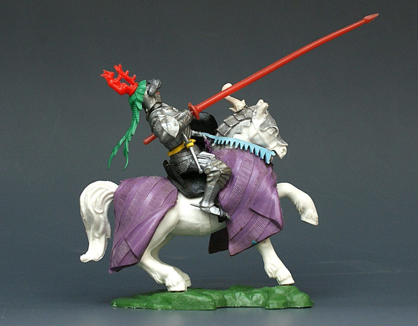 Swoppet Mounted Knight Defending - PURPLE Blanket - Image 3