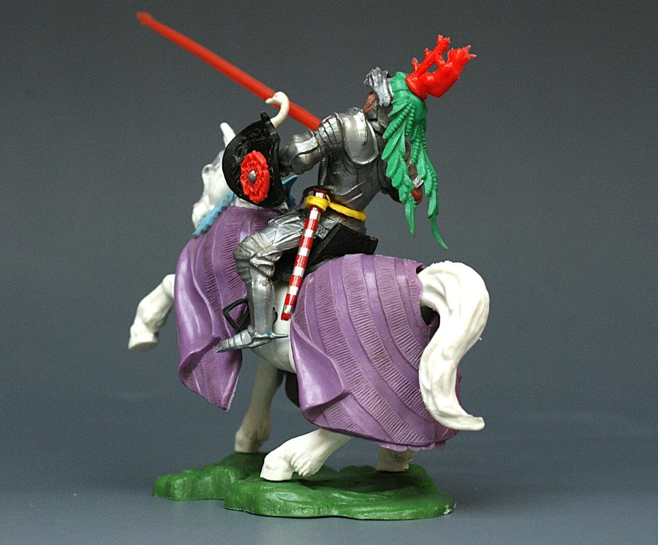 Swoppet Mounted Knight Defending - PURPLE Blanket - Image 2