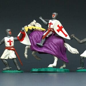 Timpo Swoppet 1st Series Crusaders - Scarce PURPLE Blanket