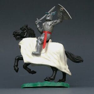 Timpo Swoppet Silver Knights - Early Mounted Figure