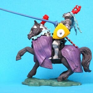 Swoppet C15th Mounted Knight Defending - PURPLE Blanket