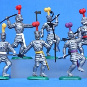 Crescent Medieval Knights 'Movables' - 6 Figures [Set #2]
