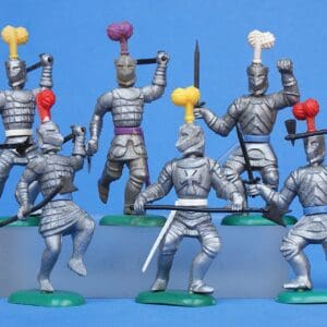 Crescent Medieval Knights 'Movables' - 6 Figures [Set #1]