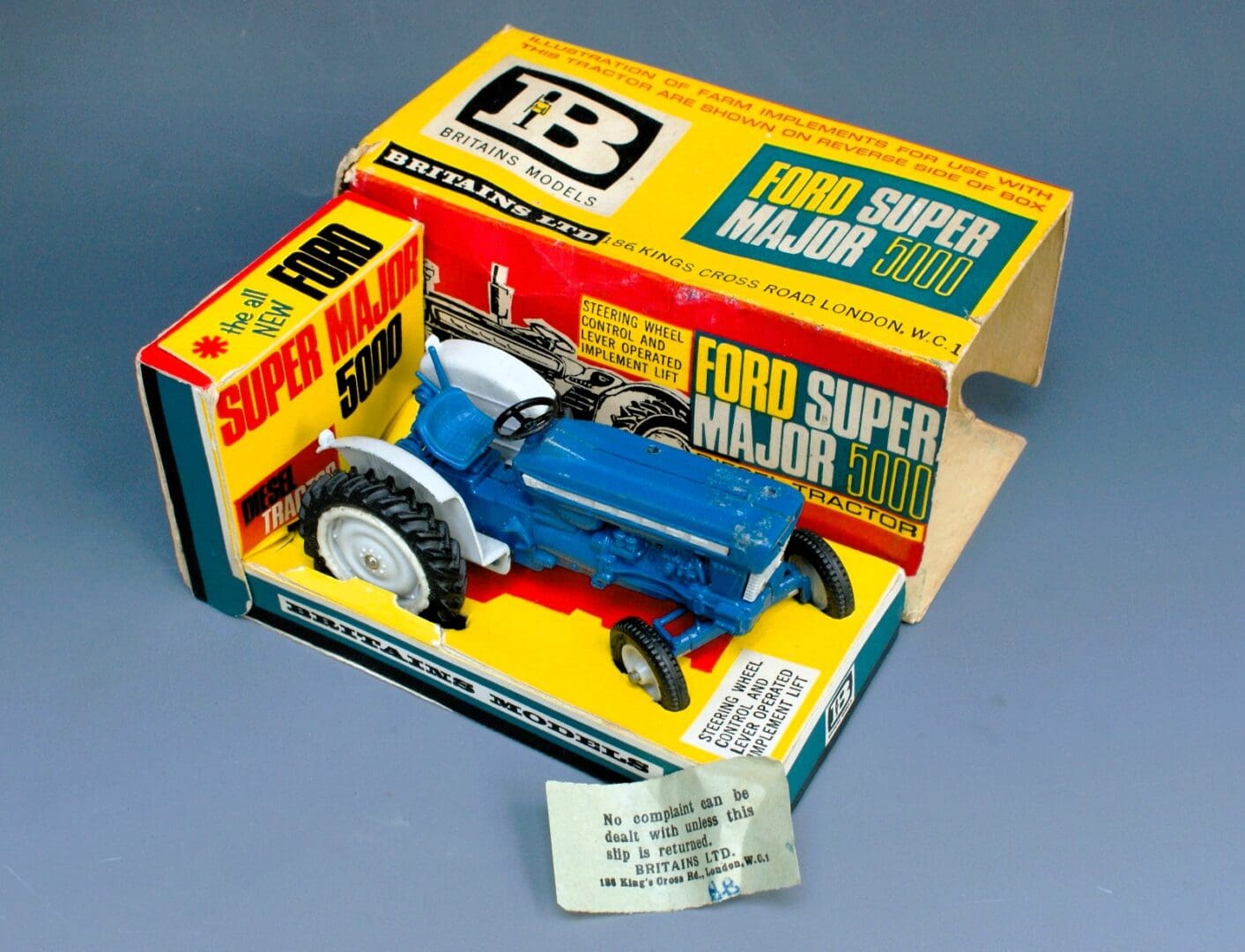 Britains Ford Super Major 5000 Tractor - Early Sleeve Box