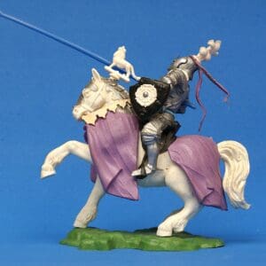 Britains Swoppet Mounted Knight Defending - PURPLE Blanket
