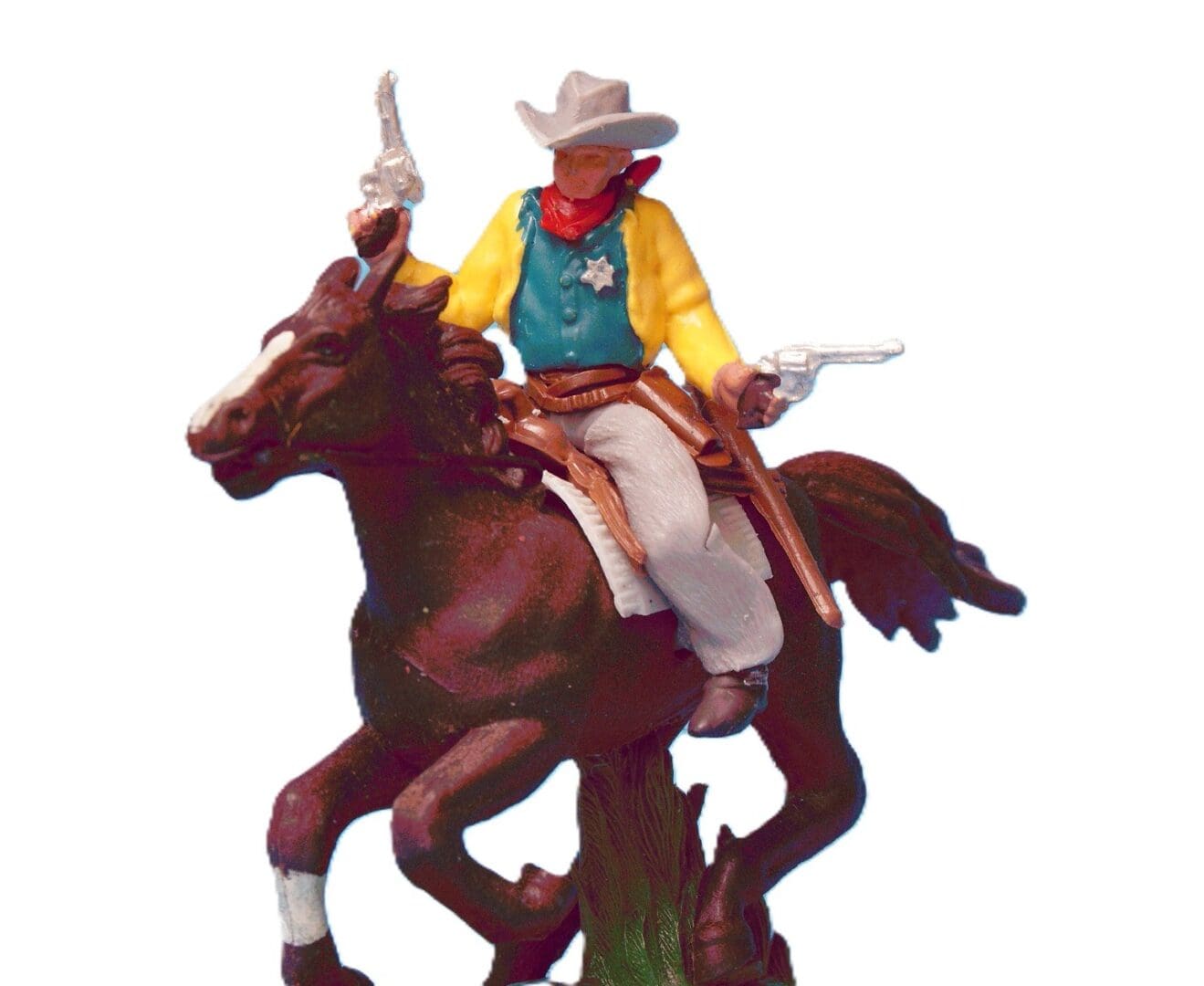 Swoppet Cowboy Sheriff Mounted - Late Issue (2nd Series Horse) - Image 2