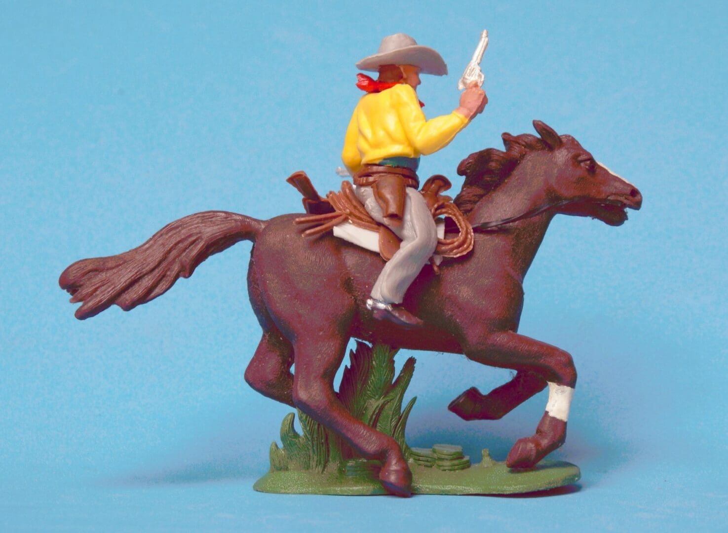 Swoppet Cowboy Sheriff Mounted - Late Issue (2nd Series Horse) - Image 3