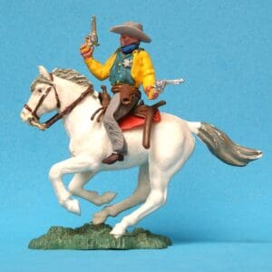 Herald Swoppet Cowboys - Mounted Sheriff (YELLOW Torso)