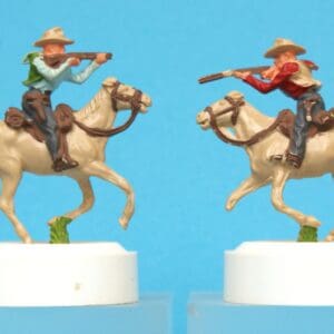 Tri-ang Minimodels 25mm Mounted Cowboys (Slight Faults)