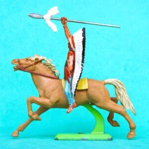 Deetail Mounted Indian Chief with Spear - 1972 1st Issue Figure