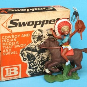 Swoppet Indian Chief with Dagger Mounted - ORIGINAL Box!