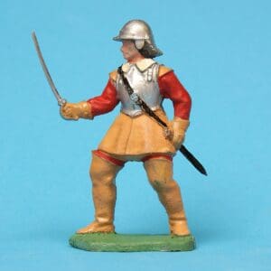 ECW Roundhead Trooper - DULL Silver Plastic