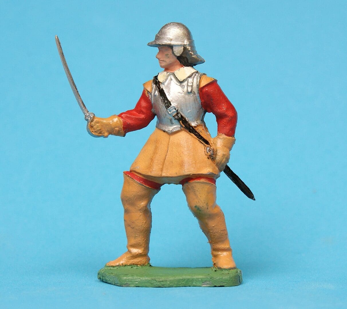 ECW Roundhead Trooper - DULL Silver Plastic