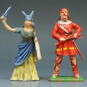 Cherilea 54mm Anglo-Saxons - Boudicca & Standing w/Spear (A/F)