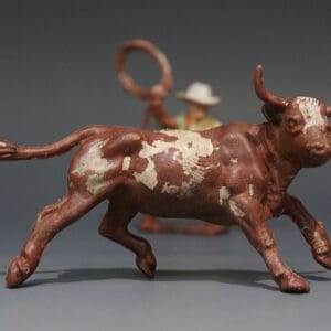 Lone Star Rare Steer & Cowboy Lassoing from Rodeo Set