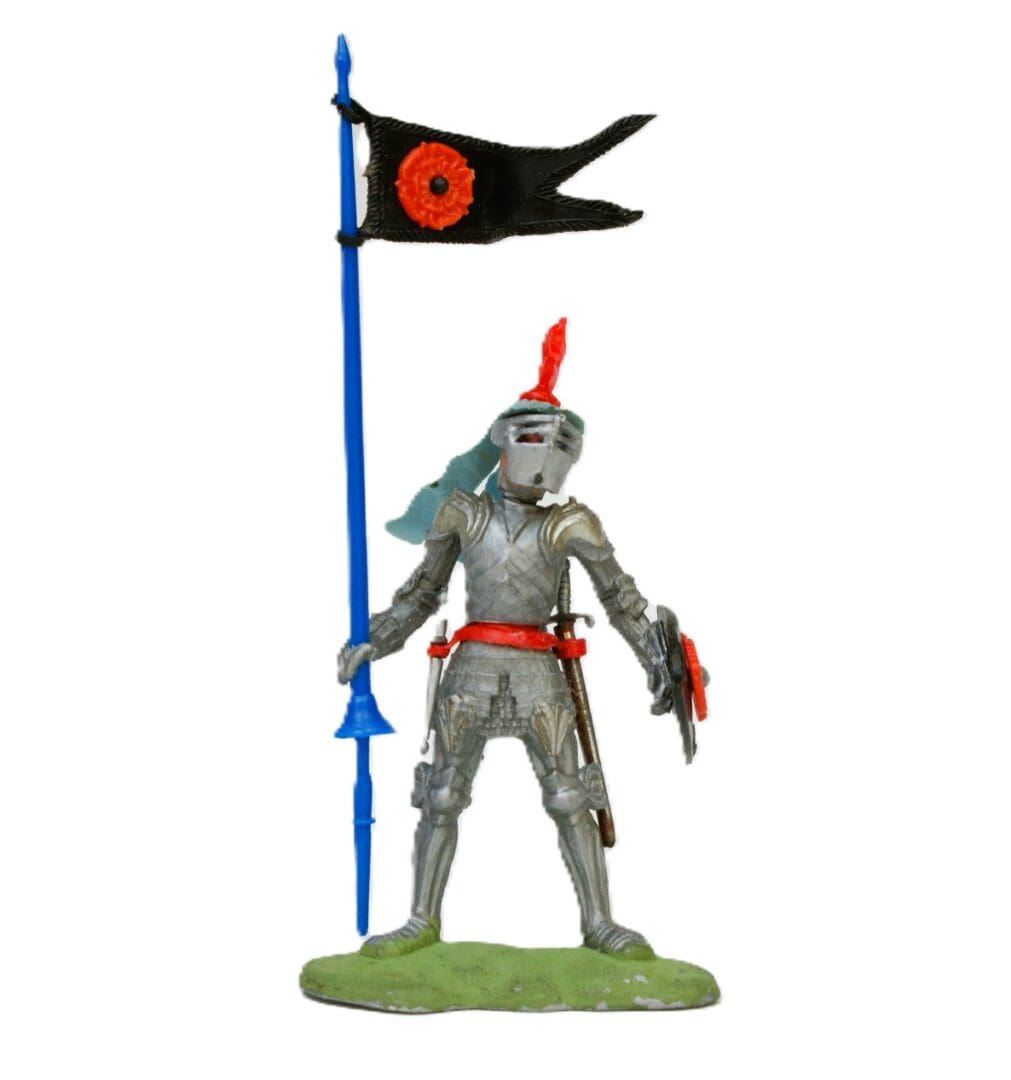 Swoppet C15th Foot Knight with BLACK Standard