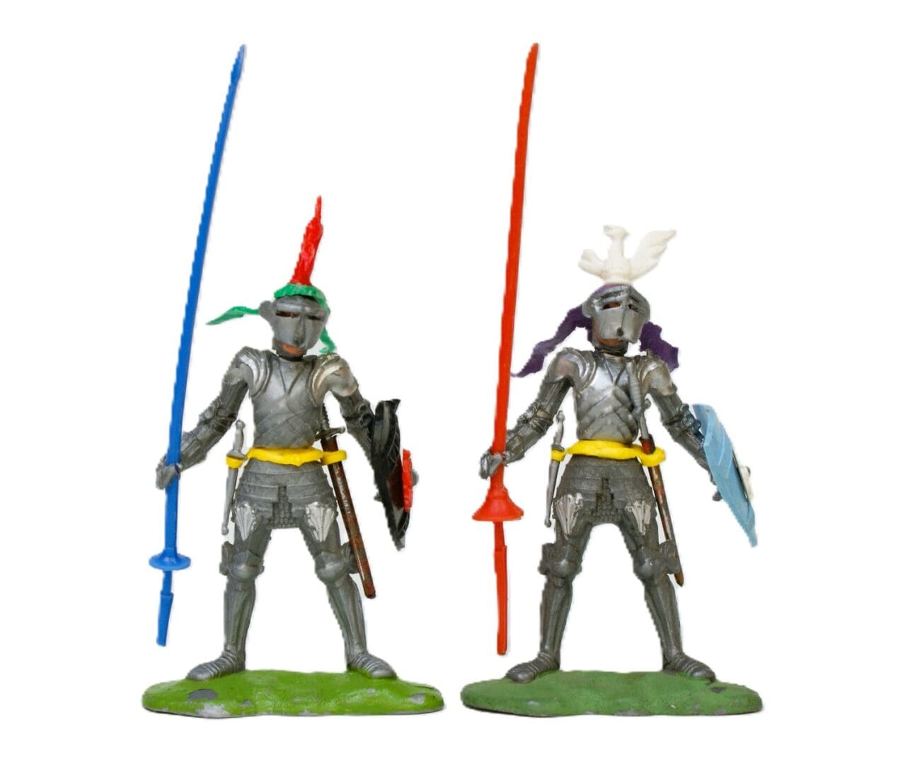 Swoppet C15th Pair of Foot Knights with Standard (Incomplete) - Image 4