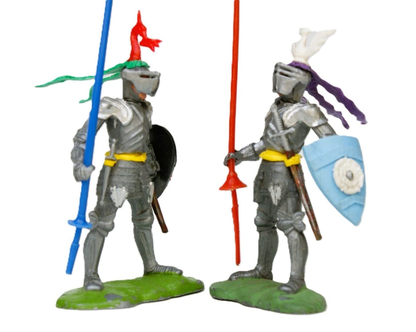 Swoppet C15th Pair of Foot Knights with Standard (Incomplete) - Image 3