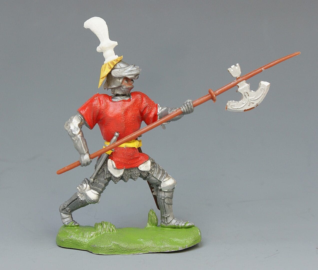 Swoppet Knight with Pole-axe (Red Tunic) - Late Issue Figure