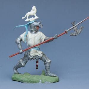 Swoppet Knight with Pole-axe (White Tunic)