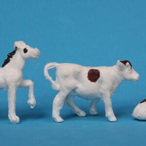 Speedwell Farm Colt & 2 Calves - WHITE Plastic!