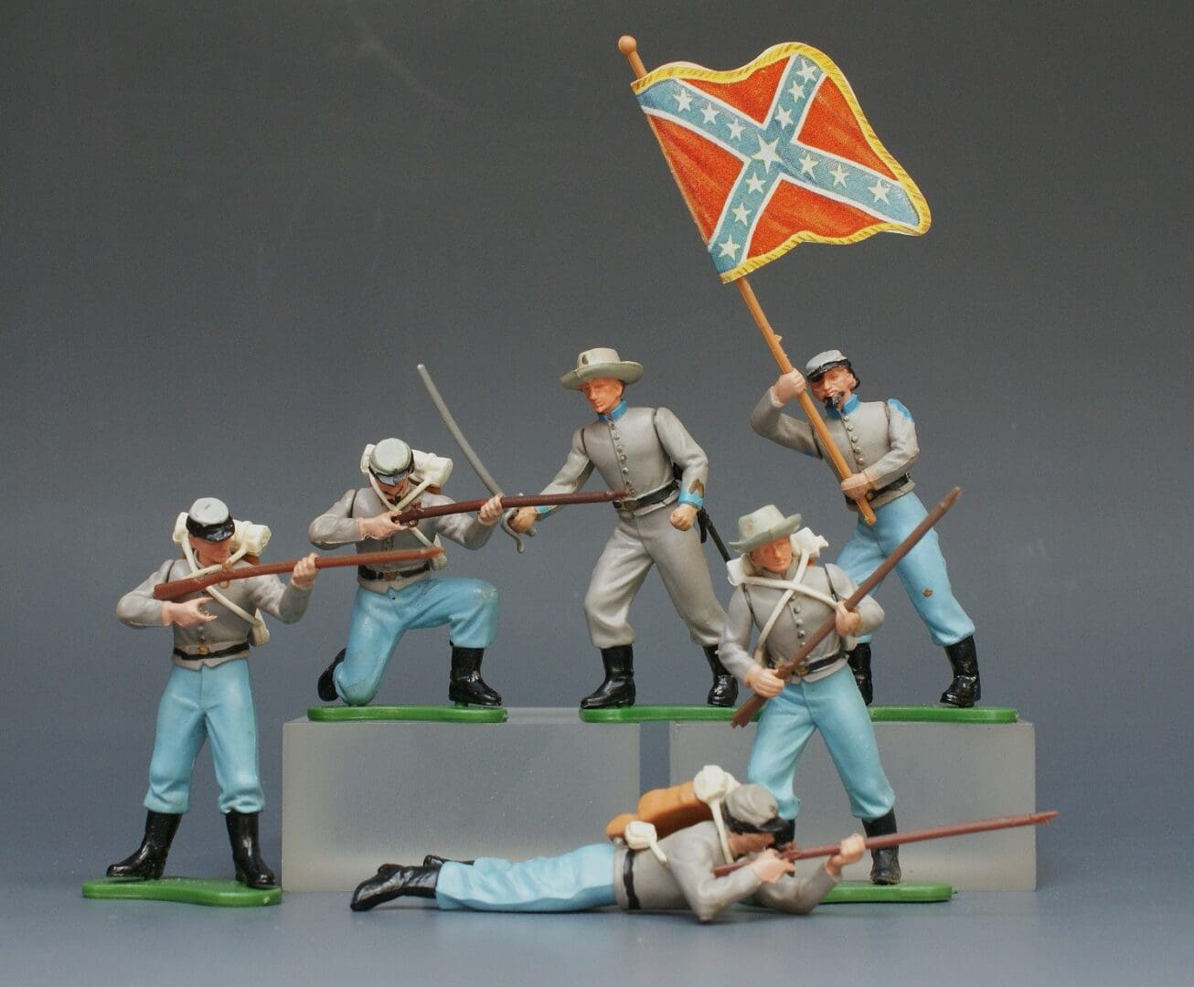 Britains "Eyes Right" Confederate Infantry - Full Set of 6