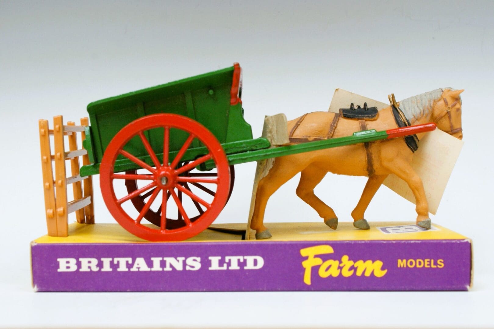 Britains Tumbrel Cart with Scarce TAN Plastic Horse - Boxed! - Image 6