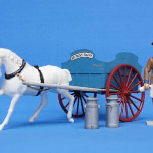 Britains Milk Float (Blue) with Plastic Milkman