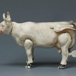 Lone Star VERY RARE Movable Farm Cow (WHITE Plastic) Plus Tag!