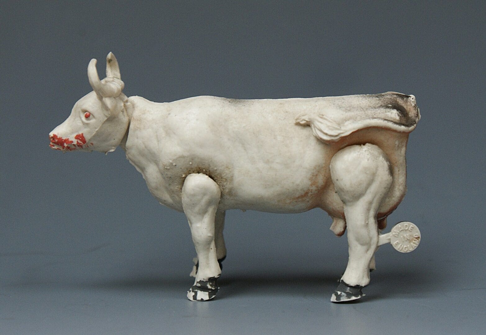 Lone Star VERY RARE Movable Farm Cow (WHITE Plastic) Plus Tag!