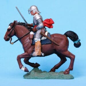 ECW Roundhead Officer, Mounted - Brown Horse (SMOOTH Plastic)