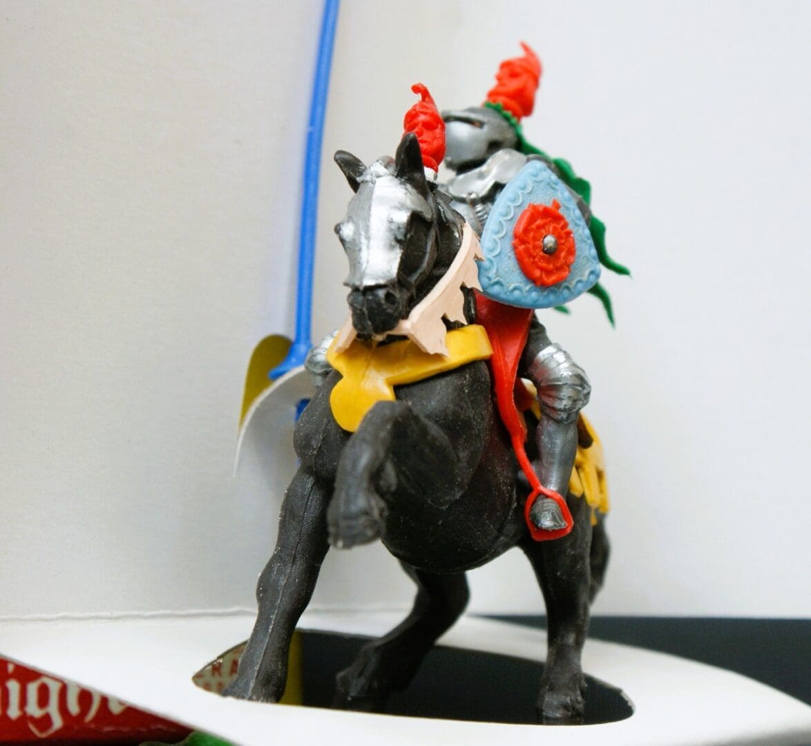 Swoppet C15th Mounted Knight Defending - Repro Pavilion Carton - Image 4