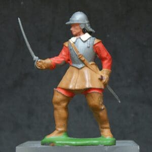 ECW Roundhead Trooper - DULL Silver Plastic