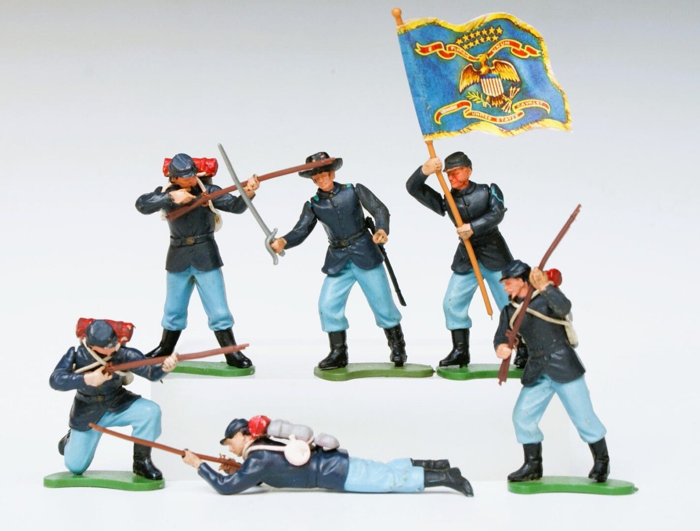 Britains "Eyes Right" ACW Union Infantry - Full Set of 6
