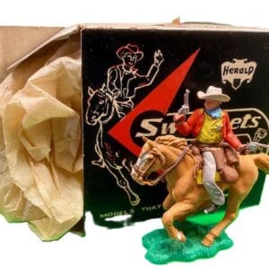 Herald Swoppet Mounted Cowboy Sheriff - ORIGINAL Box