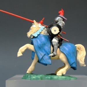 Swoppet C15th Mounted Knight Defending & REPRO Carton #2