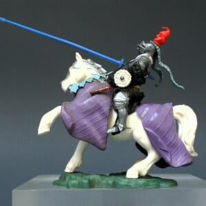 Swoppet C15th Mounted Knight Defending & REPRO Carton #3