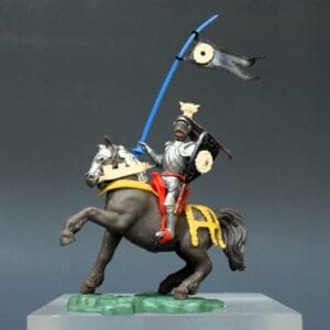 Swoppet C15th Mounted Knight with Standard & REPRO Carton #2