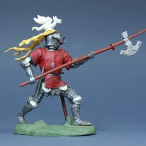 Swoppet Knight with Pole-axe (Red Tunic)