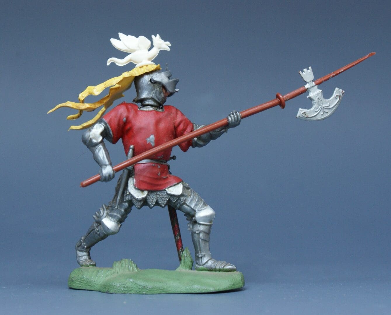 Swoppet Knight with Pole-axe (Red Tunic)
