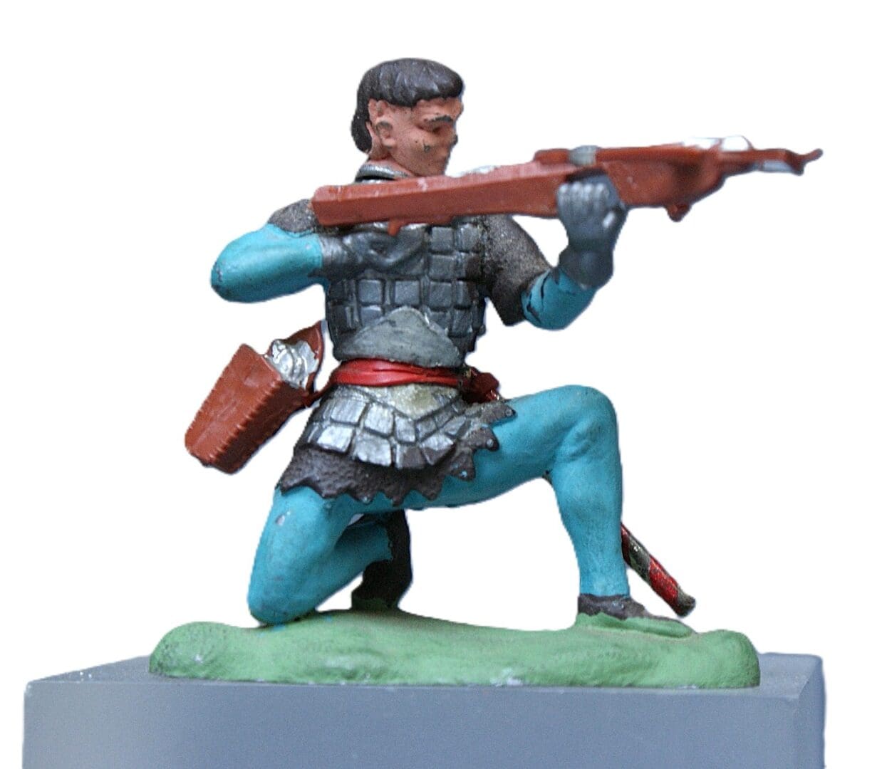 Swoppet C15th Knight Cross-bowman - TEAL BLUE Hose - VNMint!