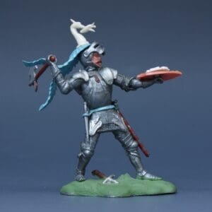 Swoppet C15th Knight with Axe - White Heron's Head Crest