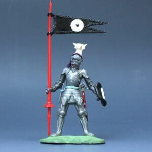 Swoppet C15th Foot Knight with BLACK Standard #1