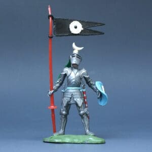 Swoppet C15th Foot Knight with BLACK Standard #2